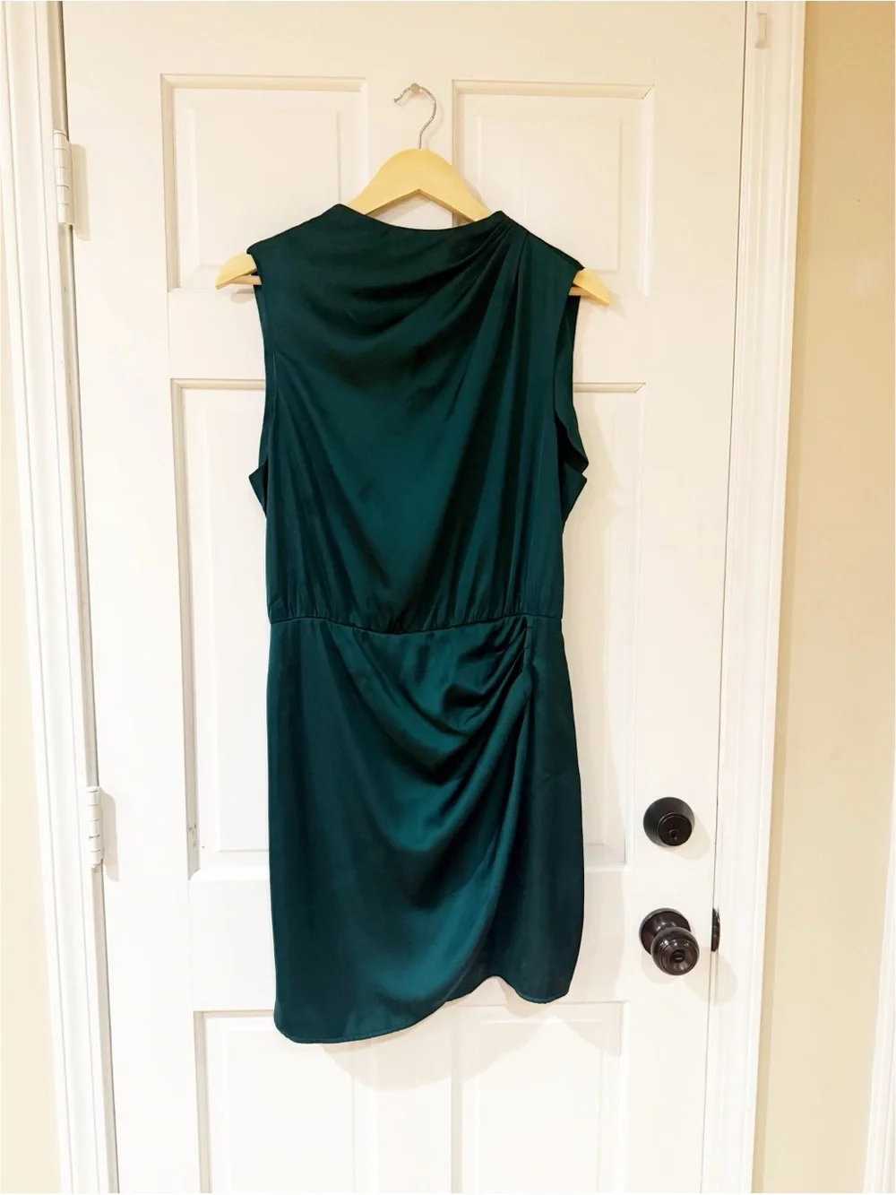 Abercrombie & Fitch Teal Ruched Dress Large